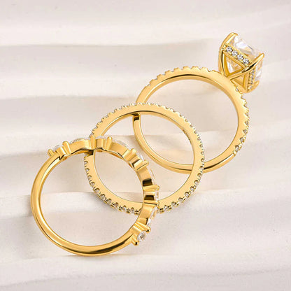 Jaily Luxe 3-teiliges Ring-Set