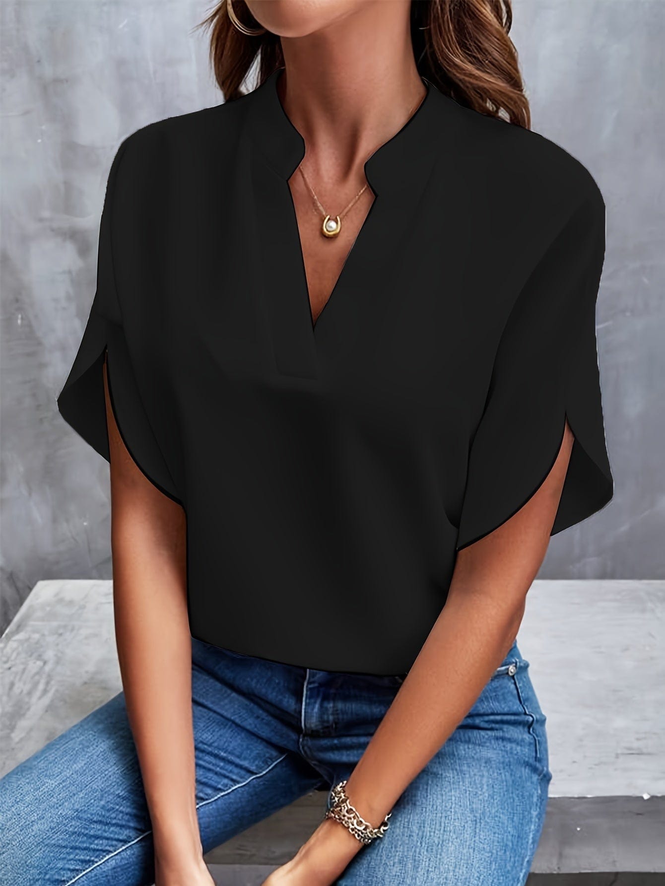 Eliana Drapierte Bluse