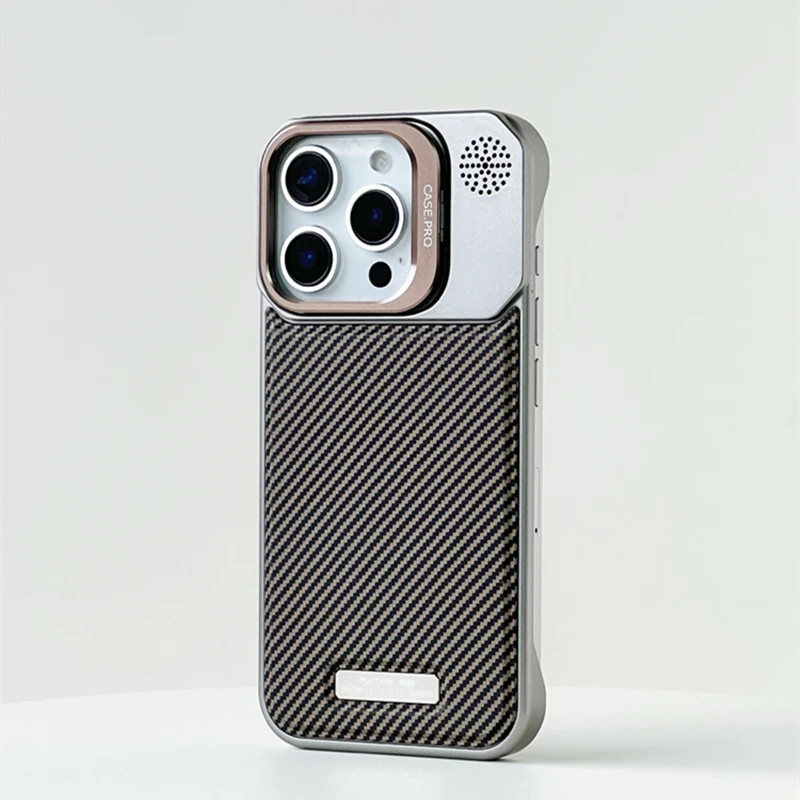 Titanium Carbon MagSafe iPhone hoesje