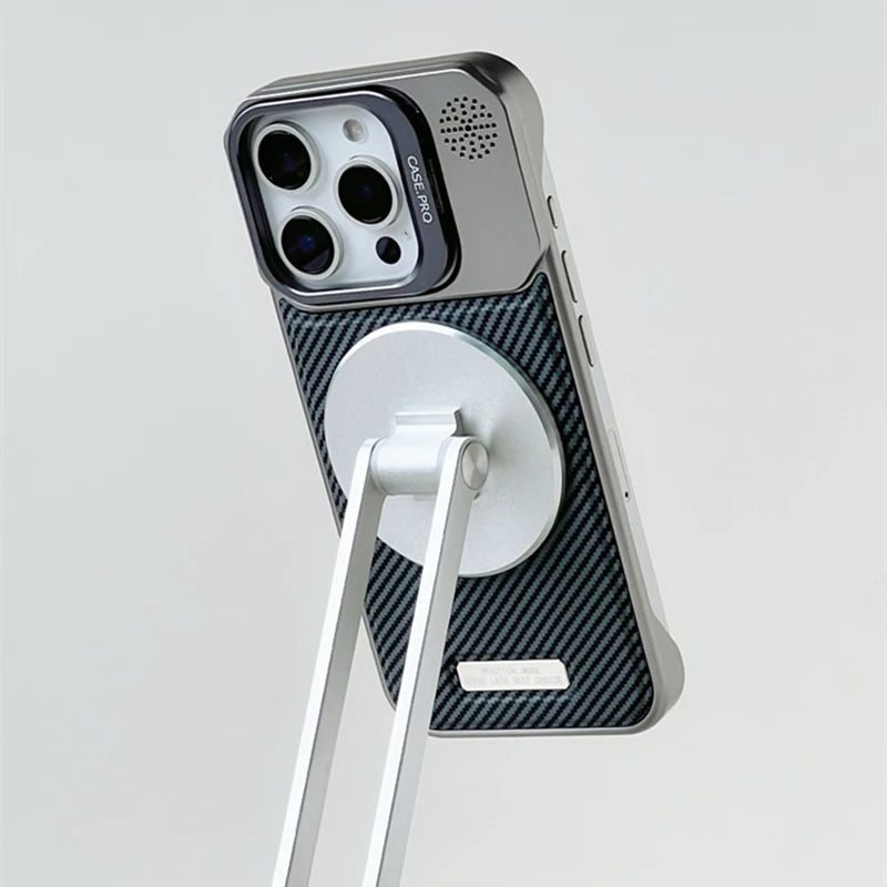 Titanium Carbon MagSafe iPhone hoesje