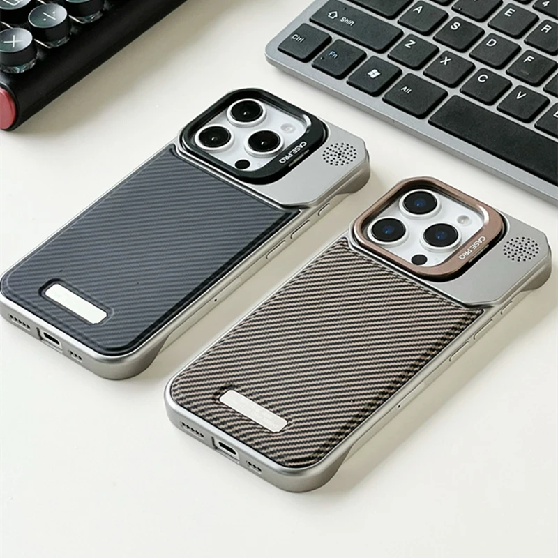 Titanium Carbon MagSafe iPhone hoesje