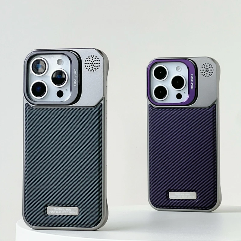 Titanium Carbon MagSafe iPhone hoesje
