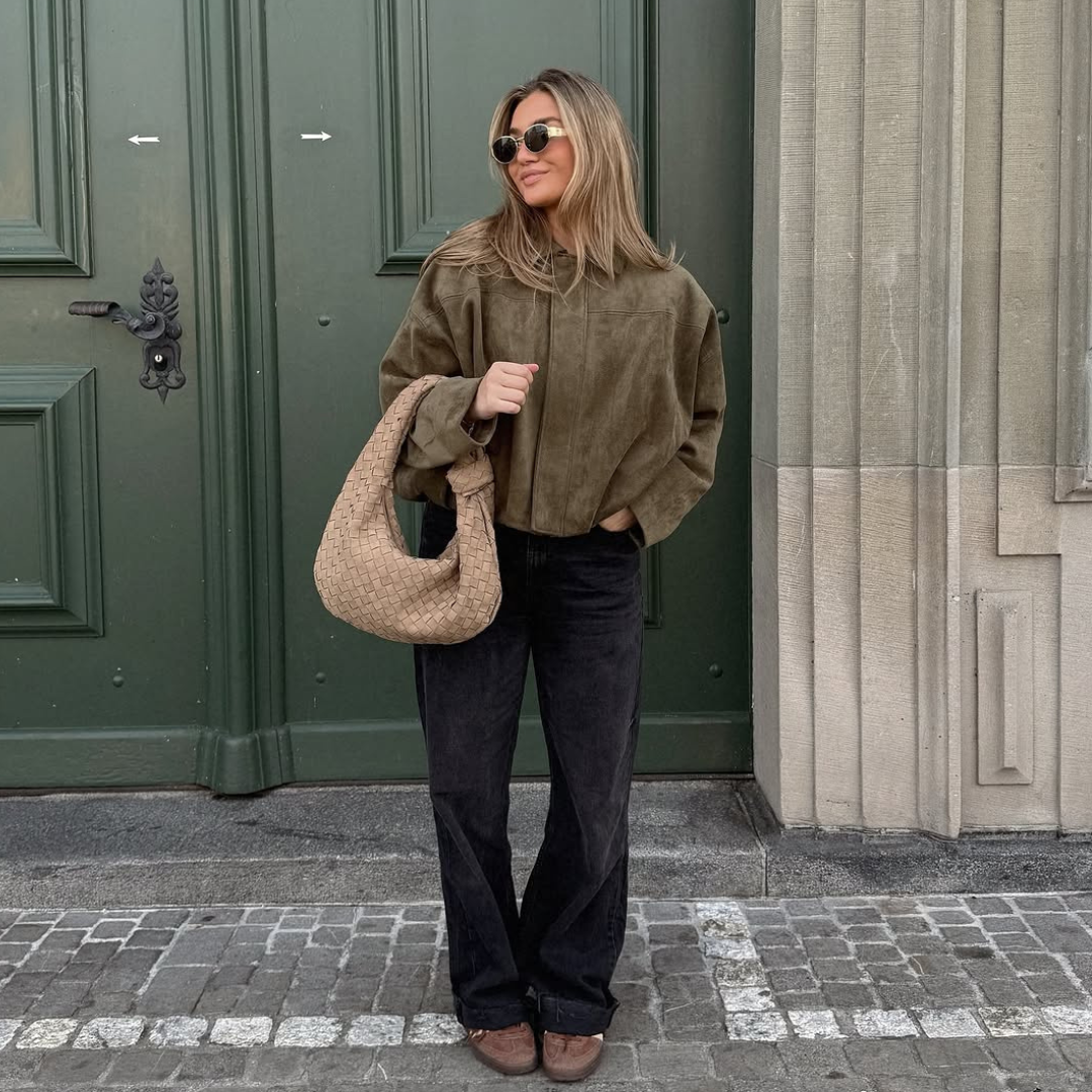 Georgina - Leichte Wildlederjacke