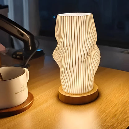THARAH | Moderne crèmekleurige 3D-golflamp