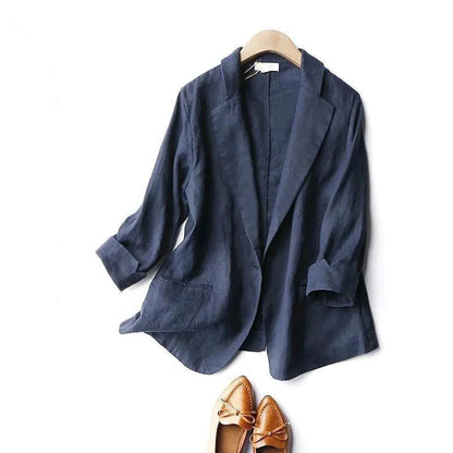 Elise Relaxte Linnen Blazer