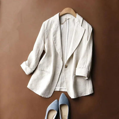 Elise Relaxte Linnen Blazer