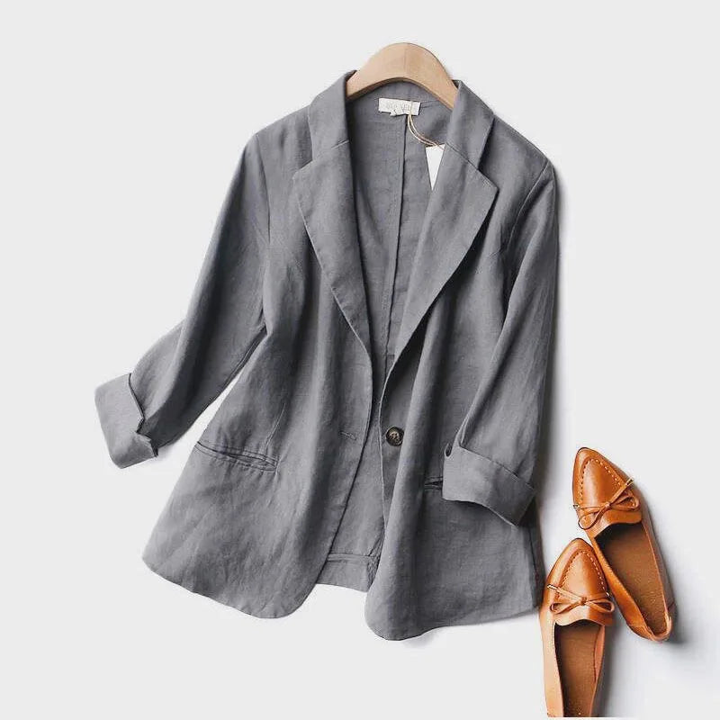 Elise Relaxte Linnen Blazer