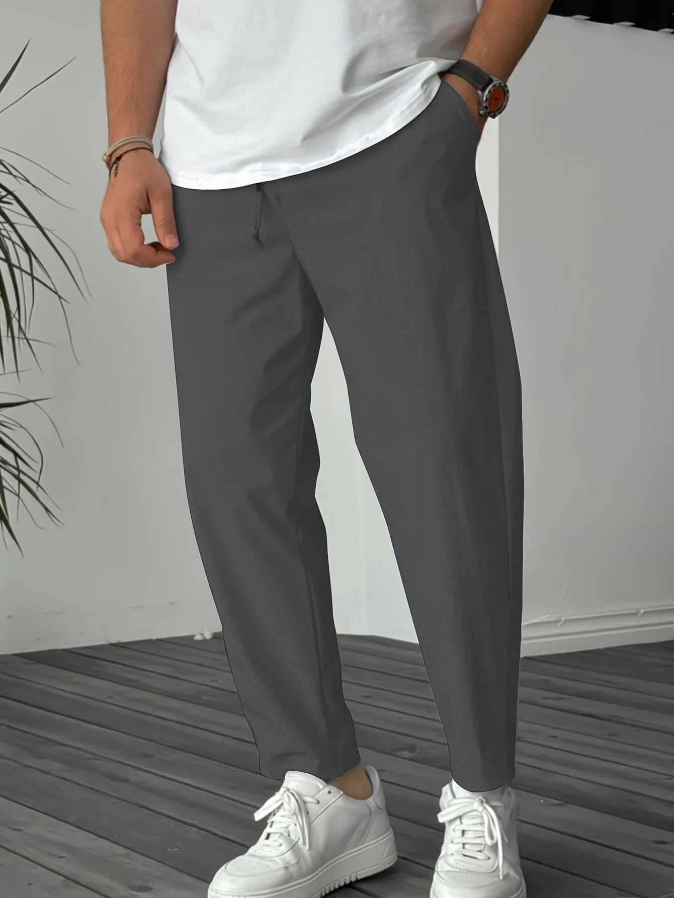 Vittorio™ | Elegante, schmal geschnittene Hose mit Kordelzug
