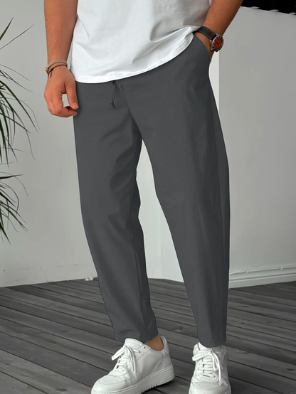 Vittorio™ | Elegante, schmal geschnittene Hose mit Kordelzug