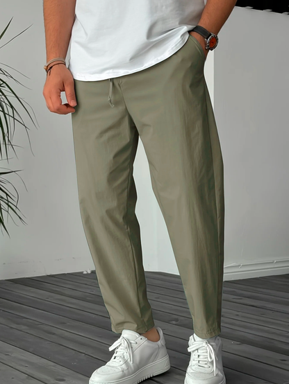 Vittorio™ | Elegante, schmal geschnittene Hose mit Kordelzug