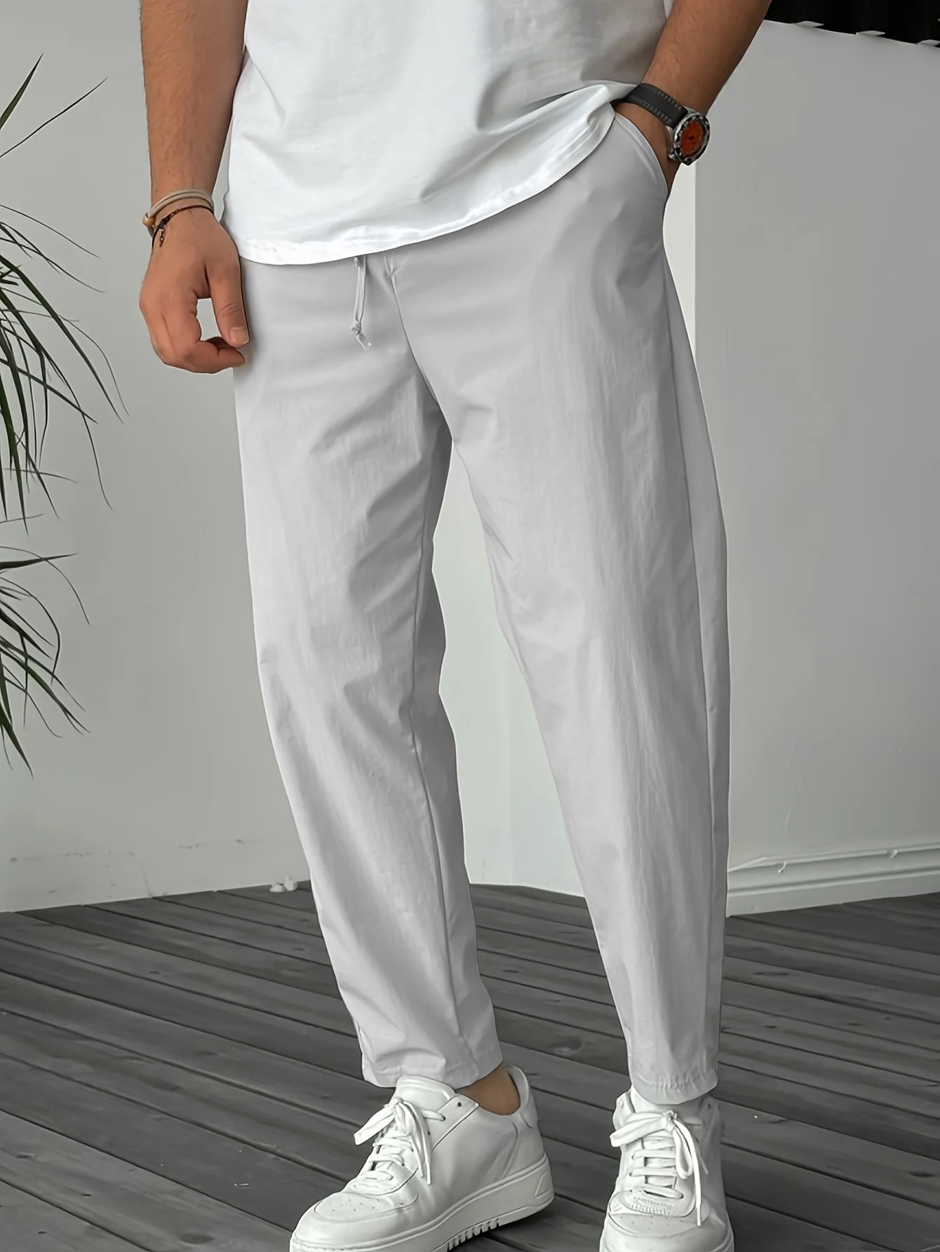 Vittorio™ | Elegante, schmal geschnittene Hose mit Kordelzug