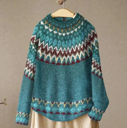 FINLEY™ | Boho Wellenstrick-Pullover