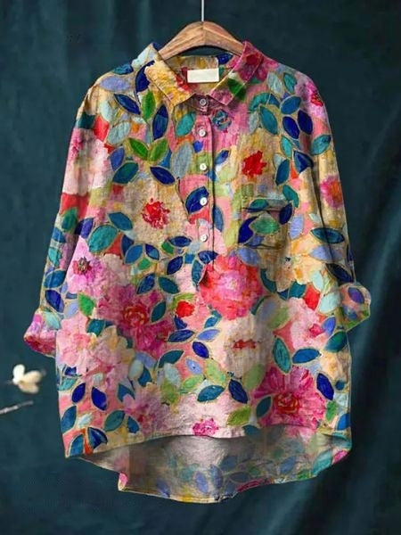 SERAPHINA I RETRO-BLOES MET BLOEMENPRINT