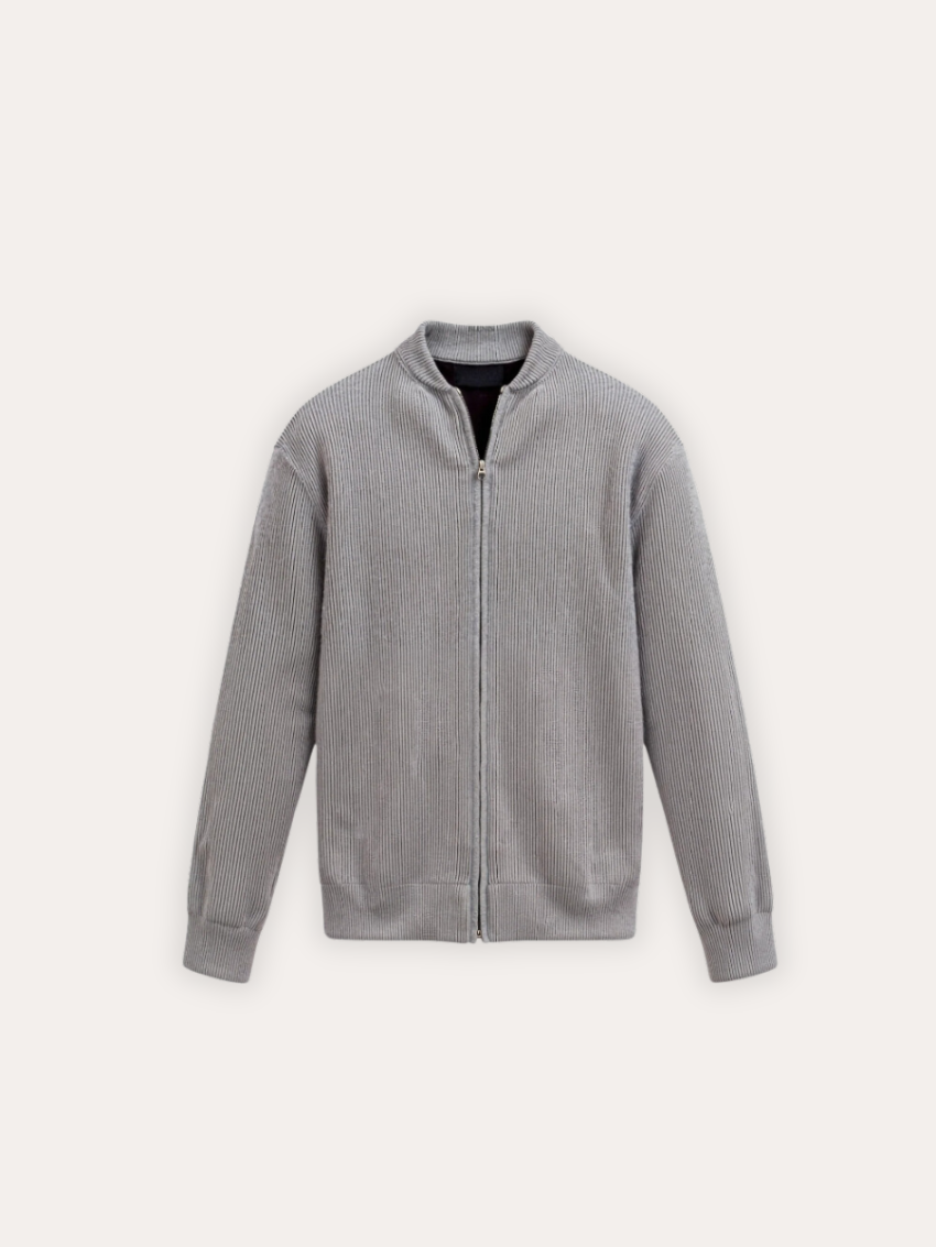 Gebreid vest met rits