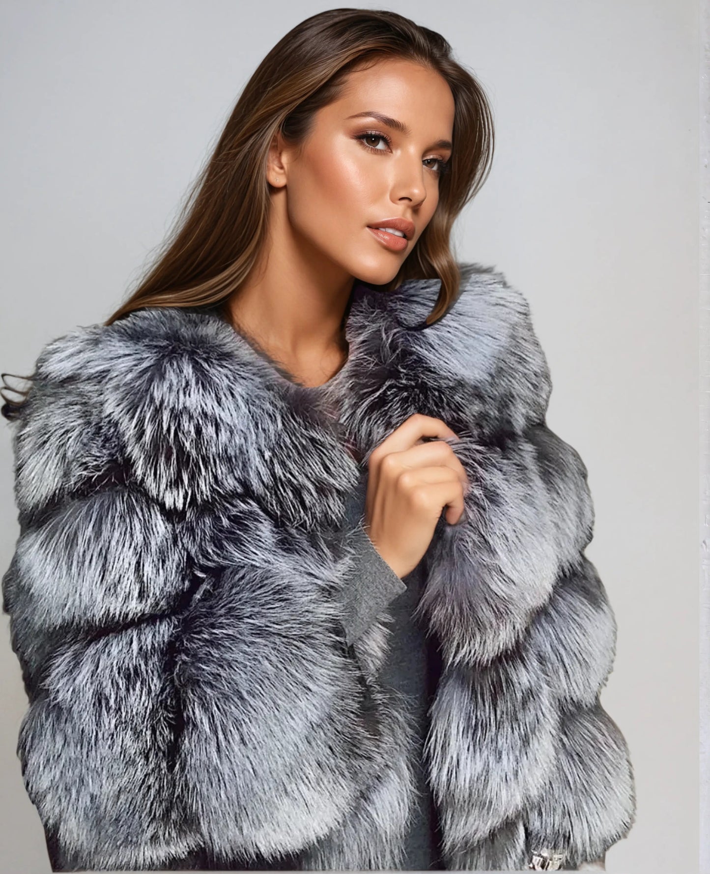 LILIANA | STILVOLLE KUNSTFELLJACKE