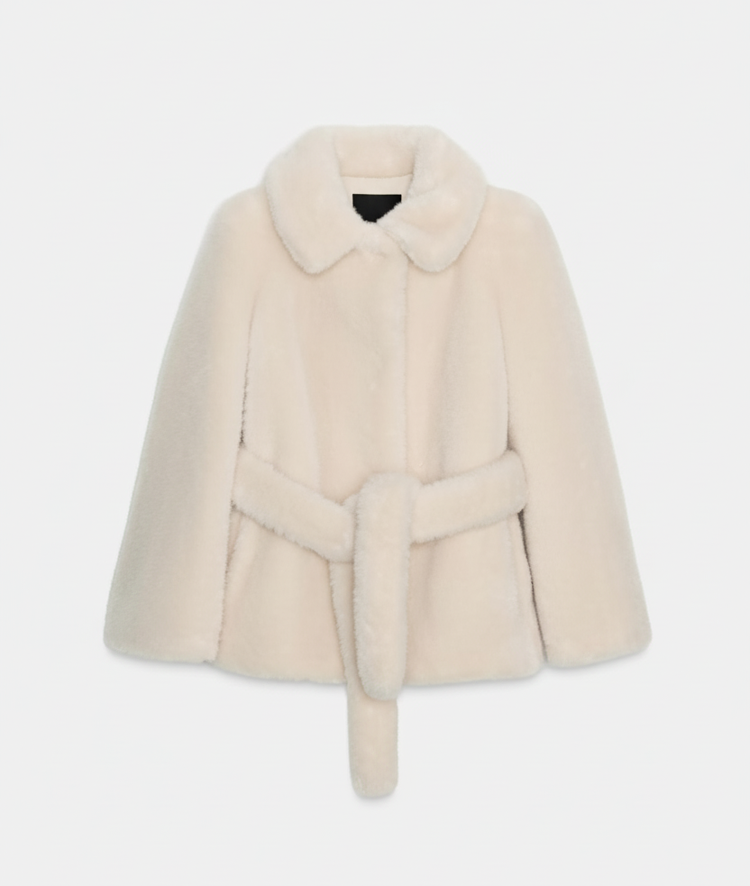 Mystique & Co™ Gürteljacke aus Kunstfell