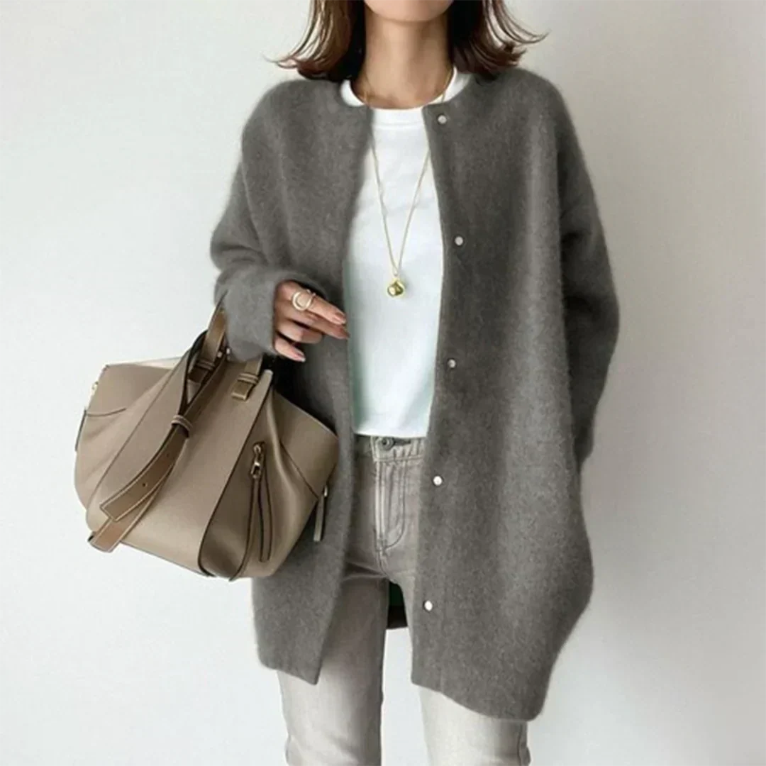 Grace – Klassischer Cardigan-Mantel