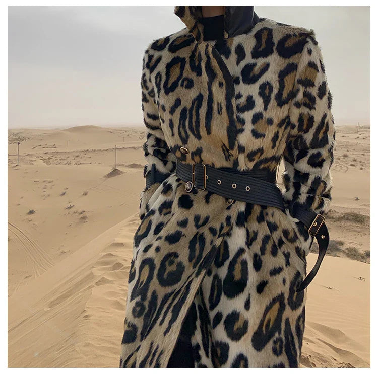 Leopard-Trenchcoat