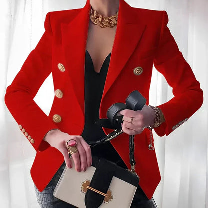 FLORA | Getailleerde blazer met gouden knopen