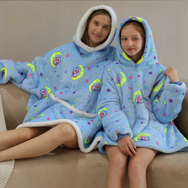 Teddy | Oversized hoodie-deken voor volwassenen en kinderen