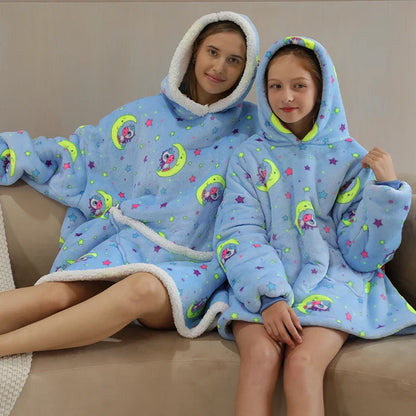 Teddy | Oversized hoodie-deken voor volwassenen en kinderen