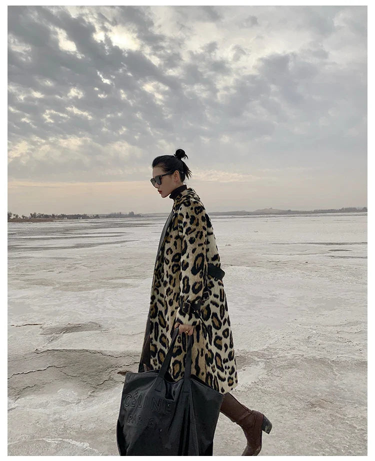 Leopard-Trenchcoat