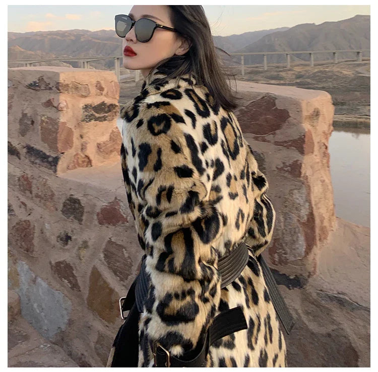 Leopard-Trenchcoat