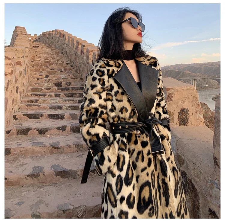 Leopard-Trenchcoat