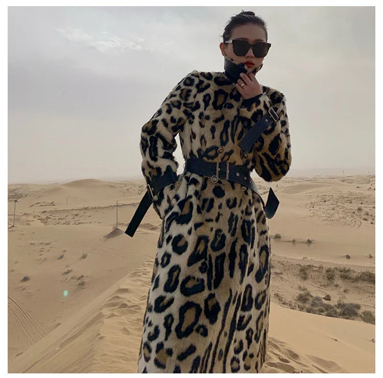 Leopard-Trenchcoat