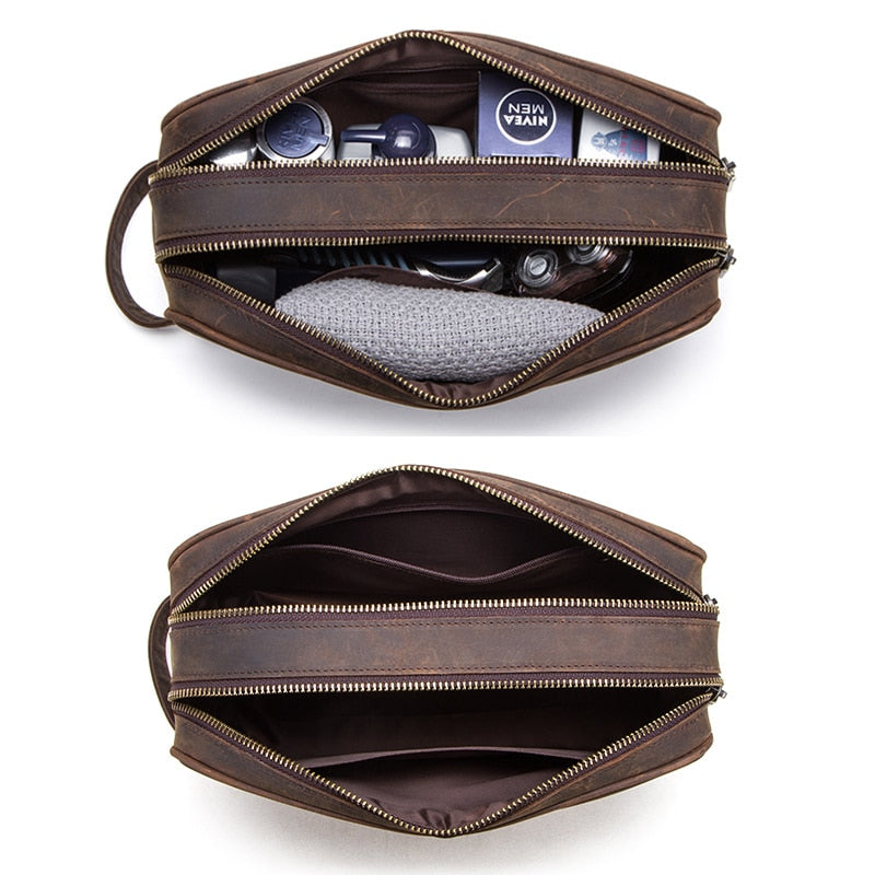 Crazy Horse Leder toilettas