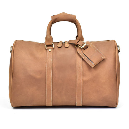 Heren vintage reis-/weekendtas van Crazy Horse-leer