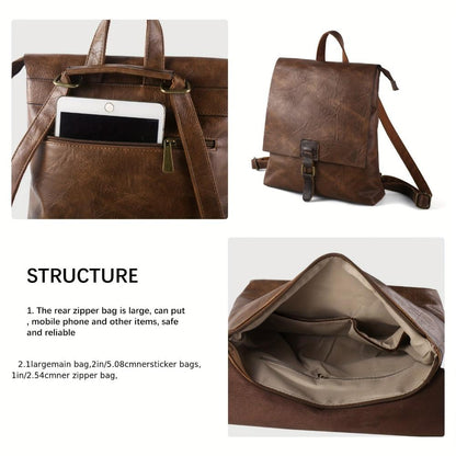 Nina | Vielseitiger Rucksack Im Vintage-Stil