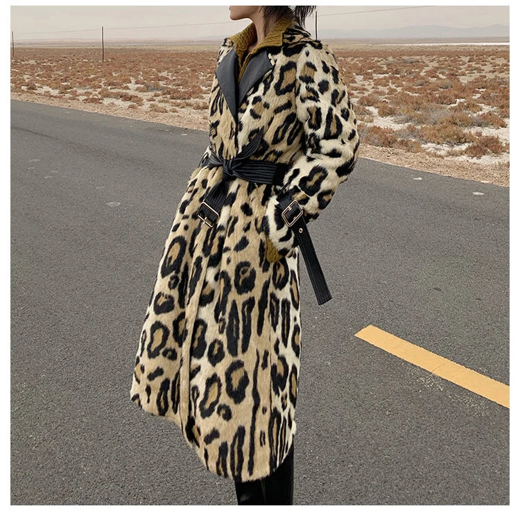 Leopard-Trenchcoat