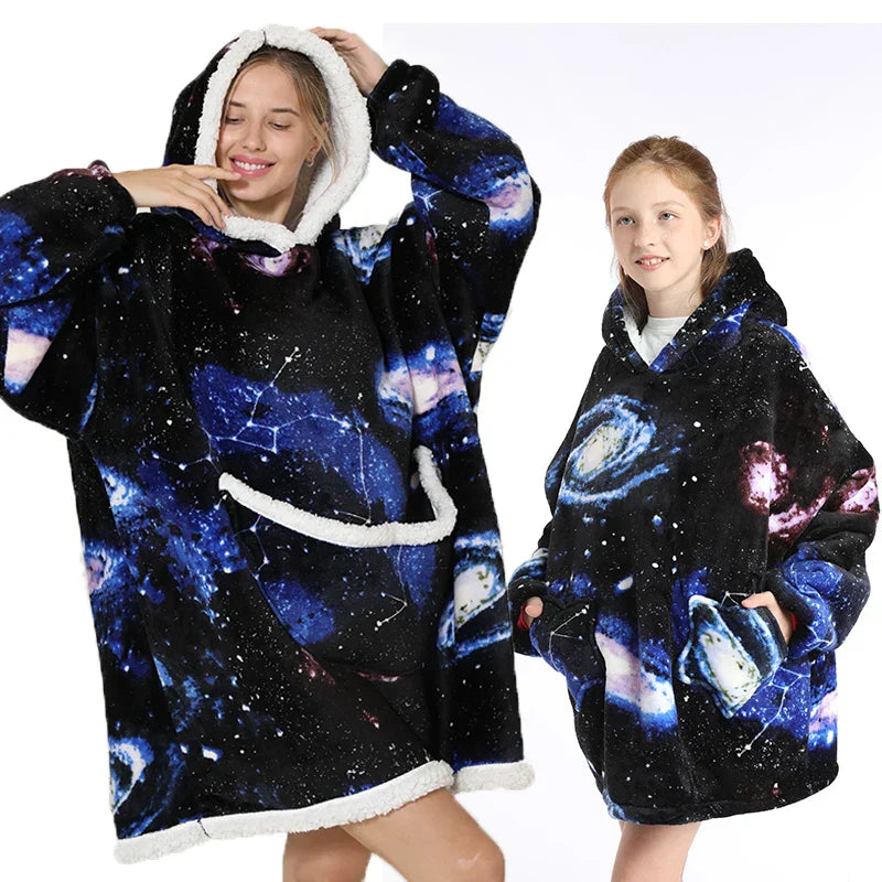 Teddy | Oversized hoodie-deken voor volwassenen en kinderen