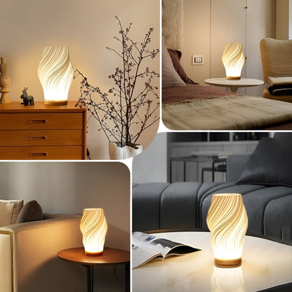 THARAH | Moderne crèmekleurige 3D-golflamp