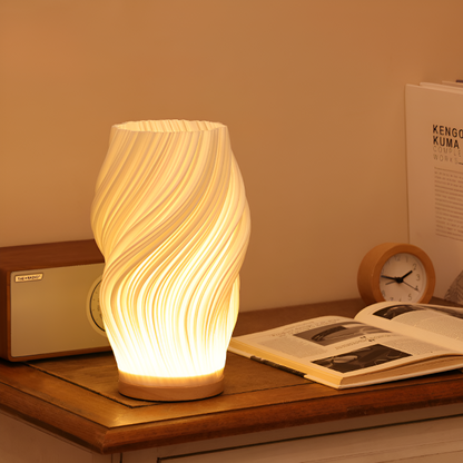 THARAH | Moderne crèmekleurige 3D-golflamp