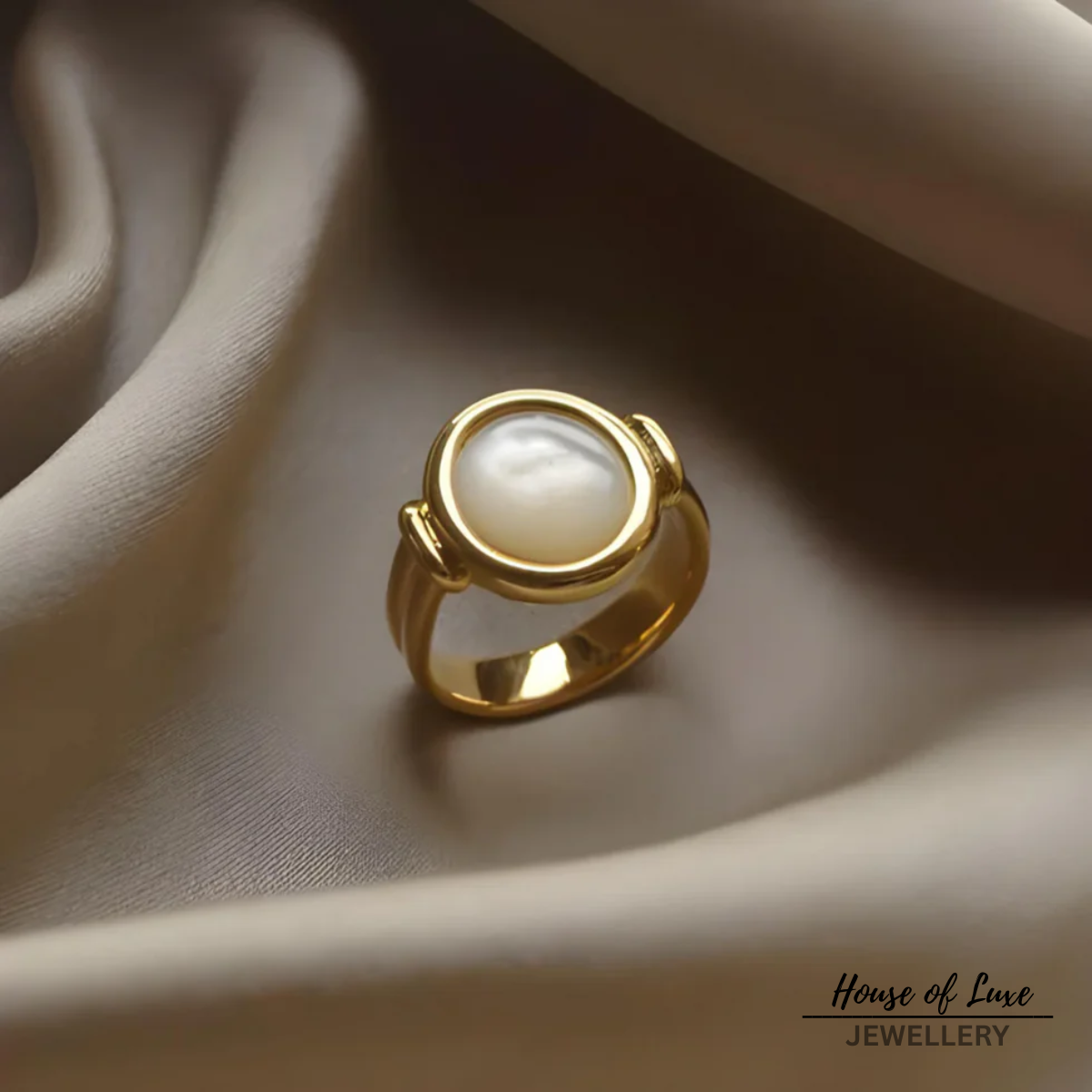 Eleganter Perlenring