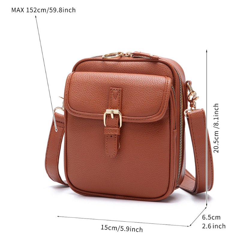 DIE MAELYS | RFID-GESCHÜTZTE KLASSISCHE LEDER CROSSBODY