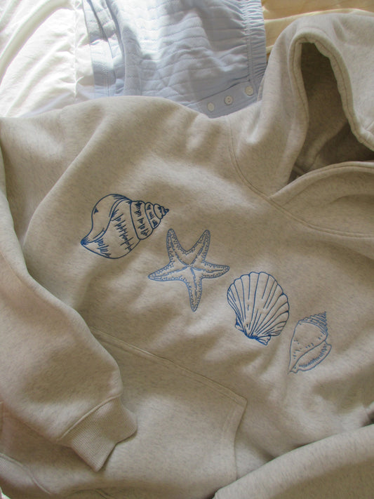 Ocenia | Unisex-sweatshirt met schelpen