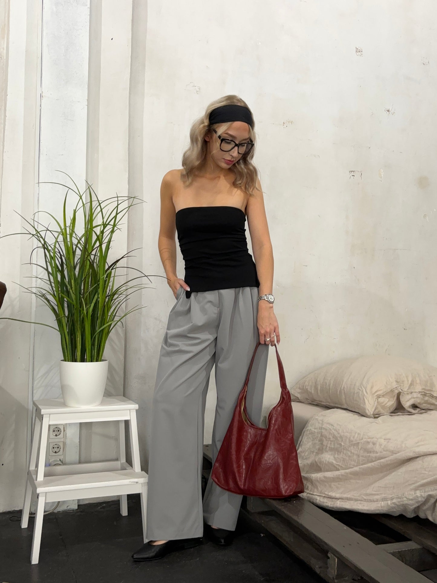 Jytte™ | Schicke Schwarze Hobo-Tasche