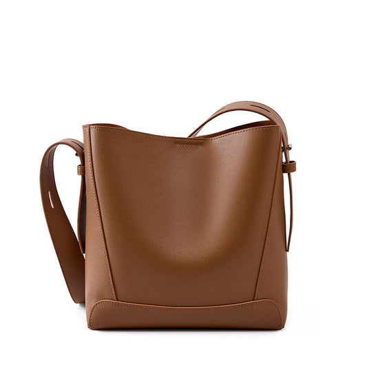 Echte Leder Crossbody & Schulter Übergroße Bucket Bag
