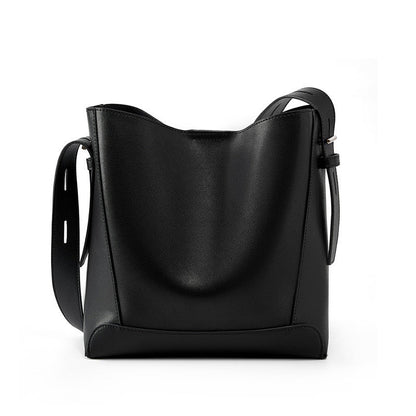 Echte Leder Crossbody- & Schulter-Übergröße Eimer Tasche