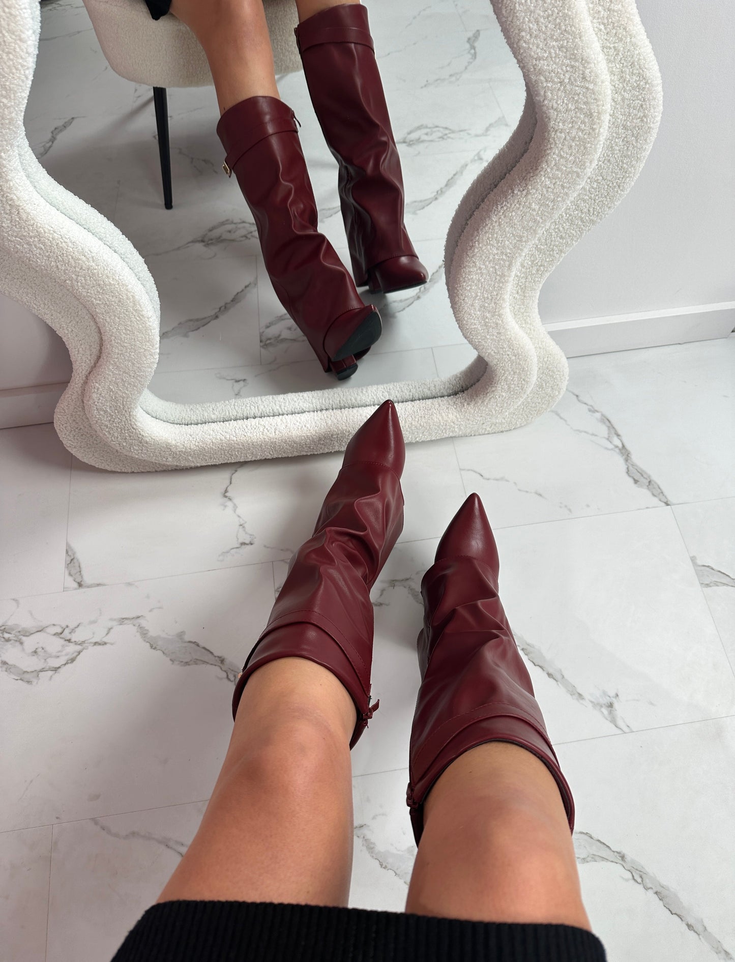 ELOISE™ - Bordeauxleren Laarzen