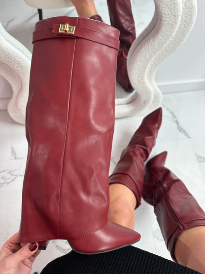 ELOISE™ - Bordeauxleren Laarzen