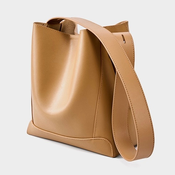 Echte Leder Crossbody & Schulter Übergroße Bucket Bag
