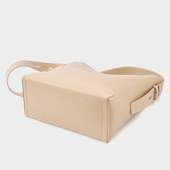 Echte Leder Crossbody- & Schulter-Übergröße Eimer Tasche