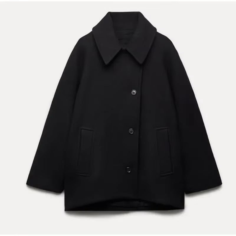 Rachel - Manteau en laine surdimensionné