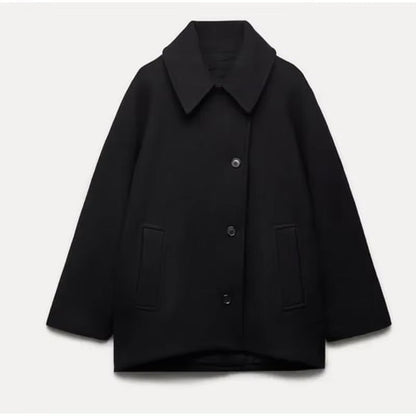 Rachel - Manteau en laine surdimensionné