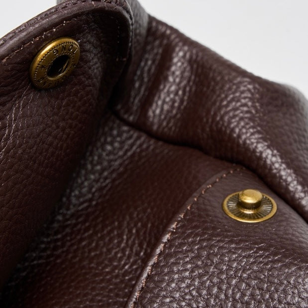 Retro Echtes Leder Weiche Minimalistische Tote Tasche