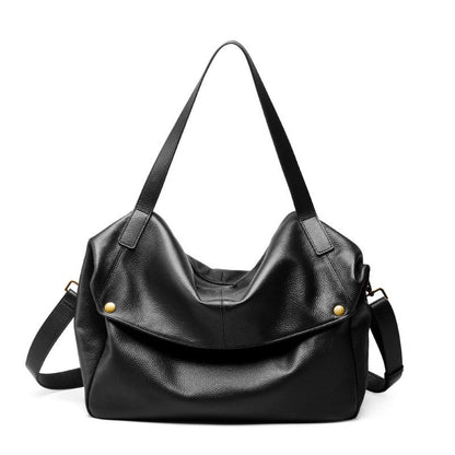 Retro Echtes Leder Weiche Minimalistische Tote Tasche
